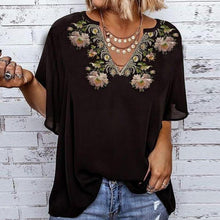 Load image into Gallery viewer, Classy Print Short Sleeve Top
