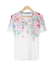 Load image into Gallery viewer, Elegant Print Short Sleeve Top
